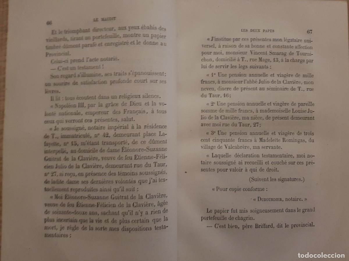Libros antiguos: LE MAUDIT - LABB&Eacute; - TOME PREMIER - A.LACROIX - 1865 EN FRANC&Eacute;S - Foto 10