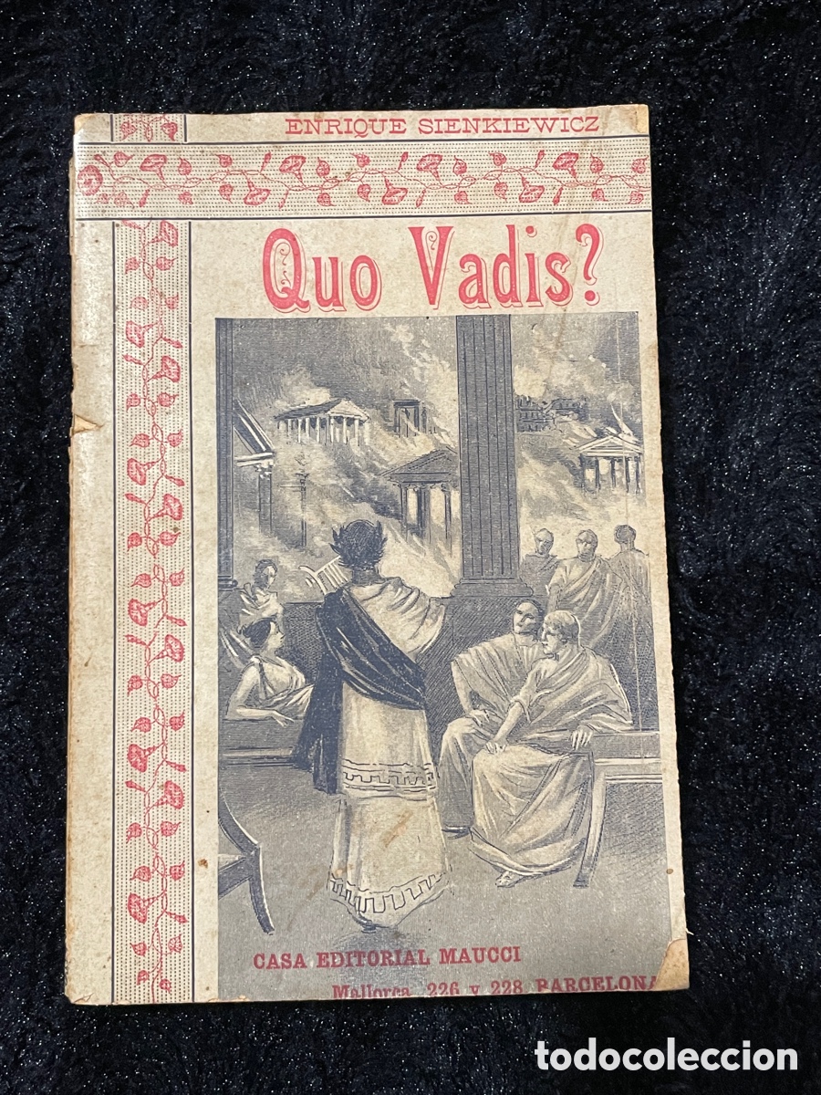 Old books: A&ntilde;o 1900. Quo Vadis? Casa Editorial Maucci.