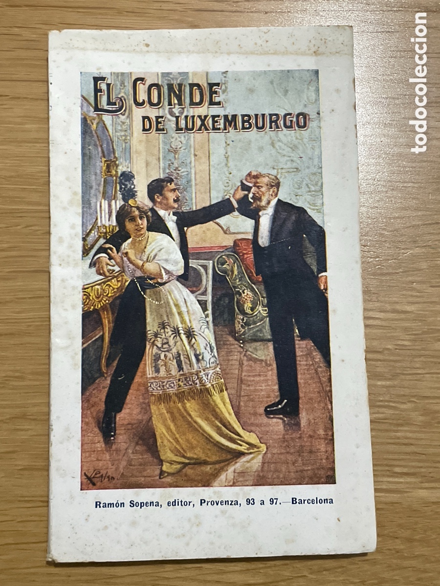 Livres anciens: El conde de Luxemburgo. P. De Azar y Azpe. 1931, Ram&oacute;n Sopena, editor.