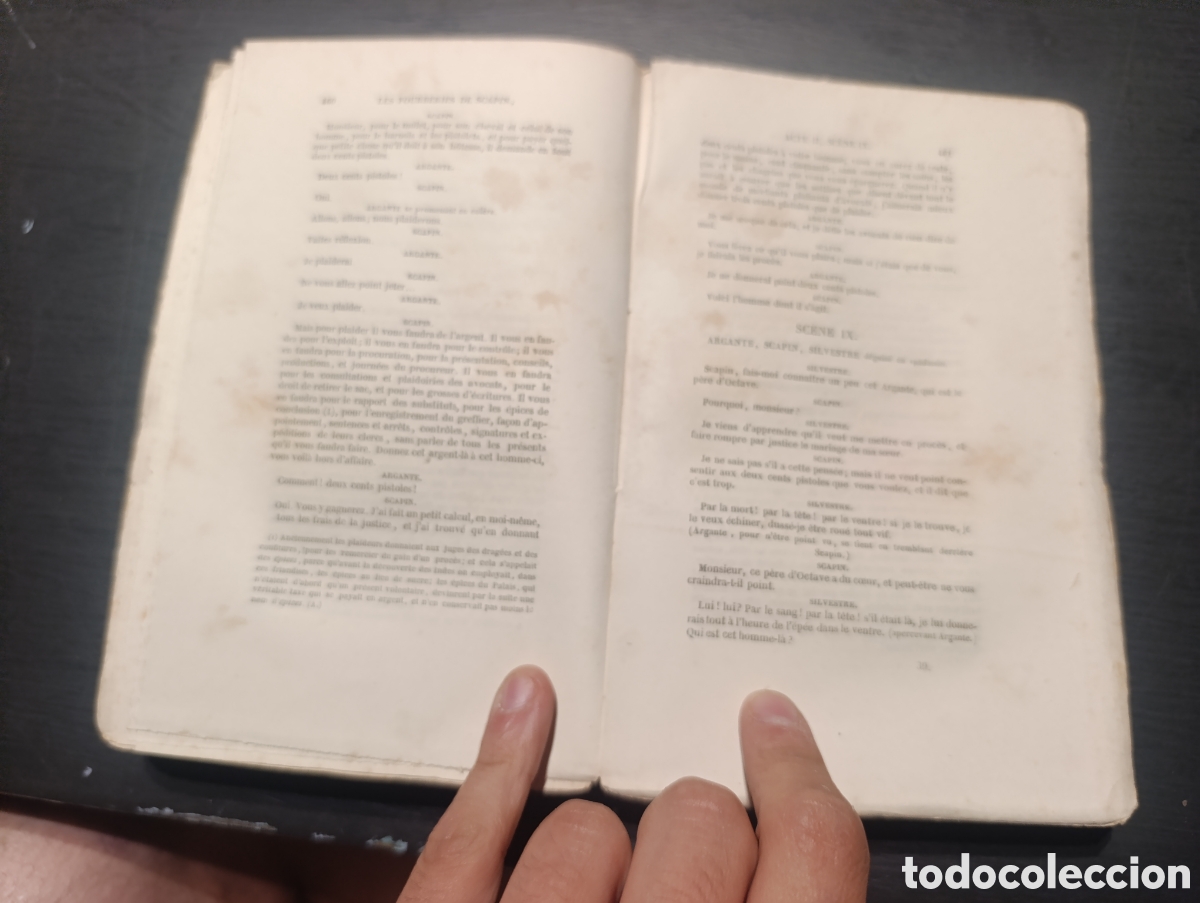 Libros antiguos: OEUVRES DE MOLI&Egrave;RE, AVEC DES NOTES DE TOUS LES COMMENTATEURS. TOME SECOND. - Foto 2