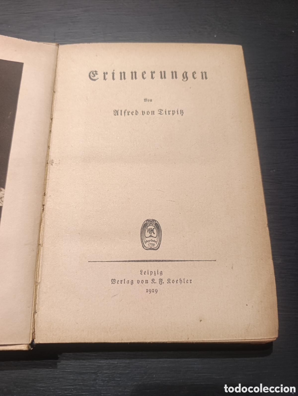 Libros antiguos: Erinnerungen Von Alfred von Tirpik