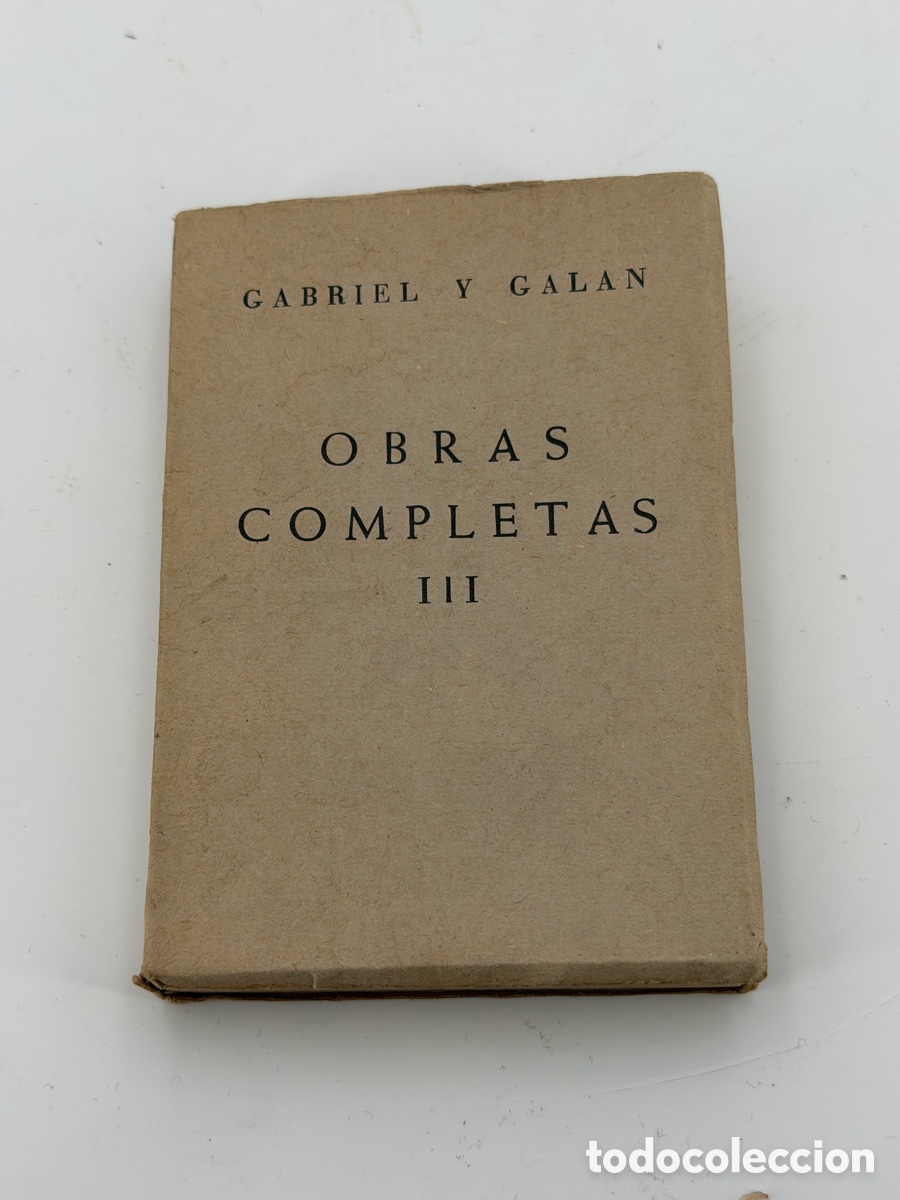 Libros antiguos: Libro Obras Completas Gabriel y Gal&aacute;n - Foto 2