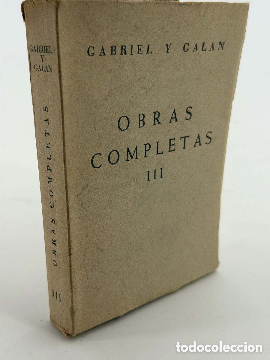 Libros antiguos: Libro Obras Completas Gabriel y Gal&aacute;n - Foto 3