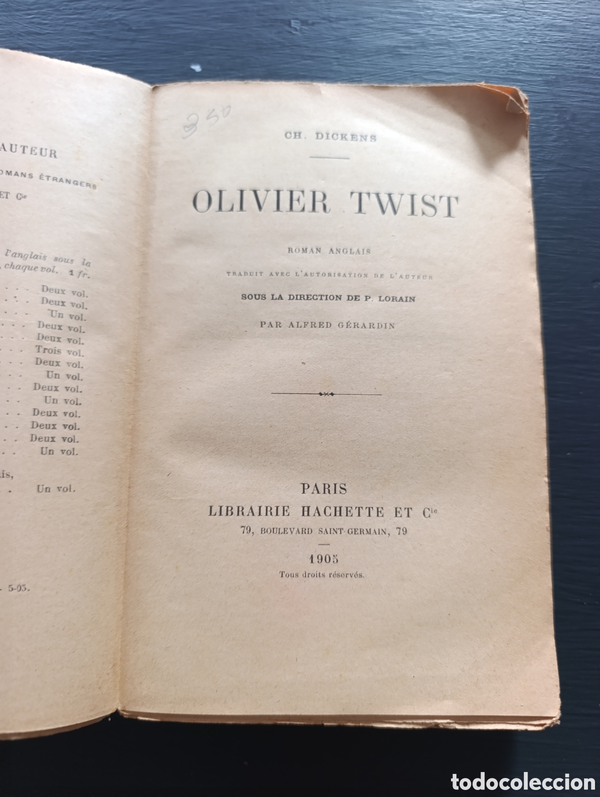 Libros antiguos: CH. DICKENS OLIVIER TWIST. Paris 1905 - Foto 6
