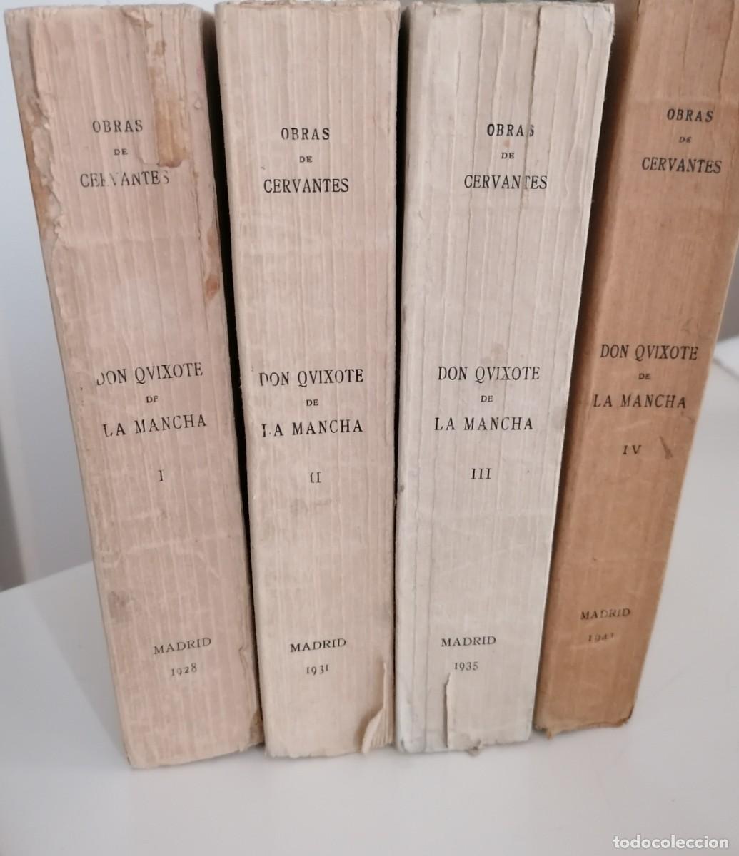 Libros antiguos: Don Quijote, Schevill y Bonilla, 1928-1941, 4 tomos