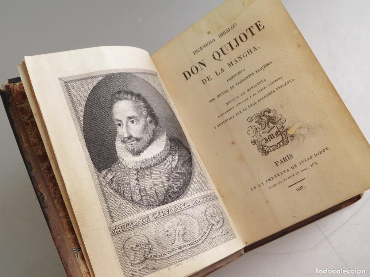 Libros antiguos: DON QUIJOTE DE LA MANCHA. EDICI&Oacute;N EN MINIATURA. 1827. PAR&Iacute;S. JULIO DIDOT