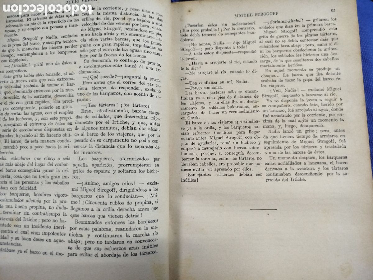 Libros antiguos: Julio Verne, Miguel Strogoff - Foto 3
