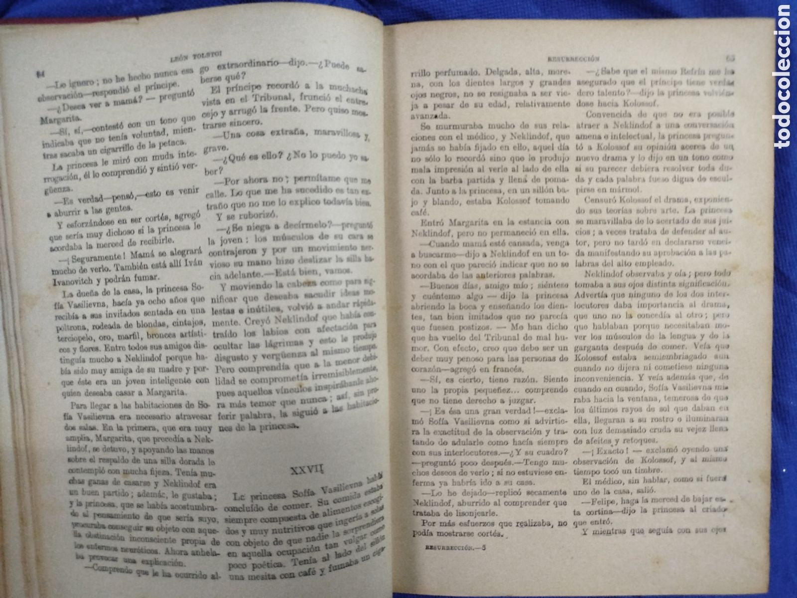 Libros antiguos: Leo Tolstoi, Resurrecci&oacute;n - Foto 3