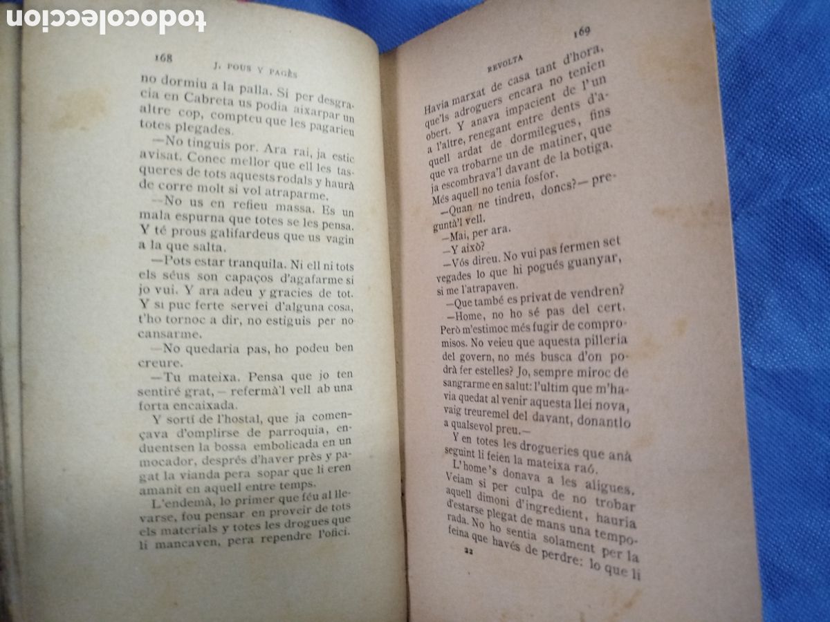 Libros antiguos: J. Pous y Pag&egrave;s, Revolta - Foto 4