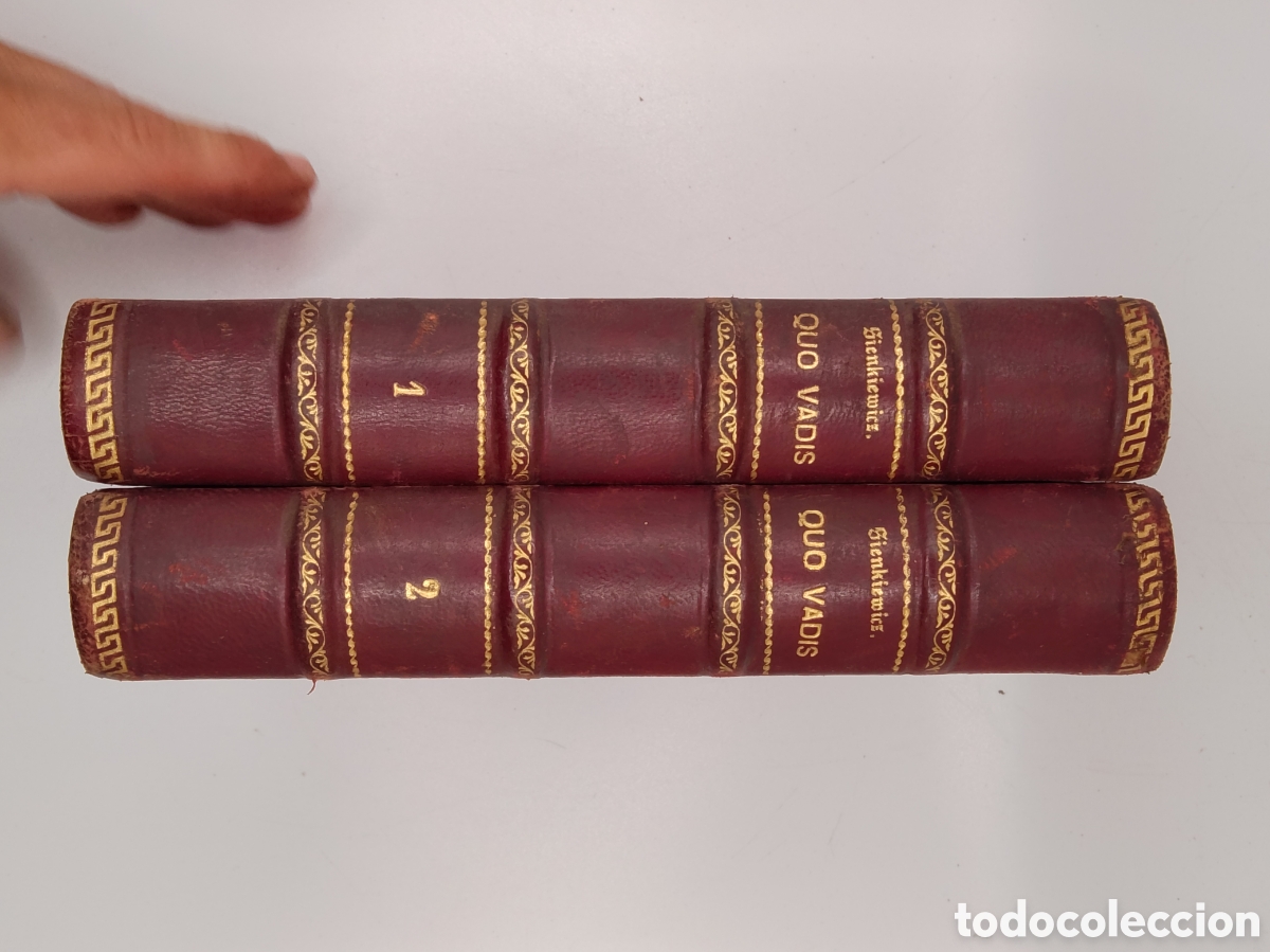 Libros antiguos: QUO VADIS? - H. Sienkiewicz - 2 Tomos Completo (1900) - Ed. Maucci