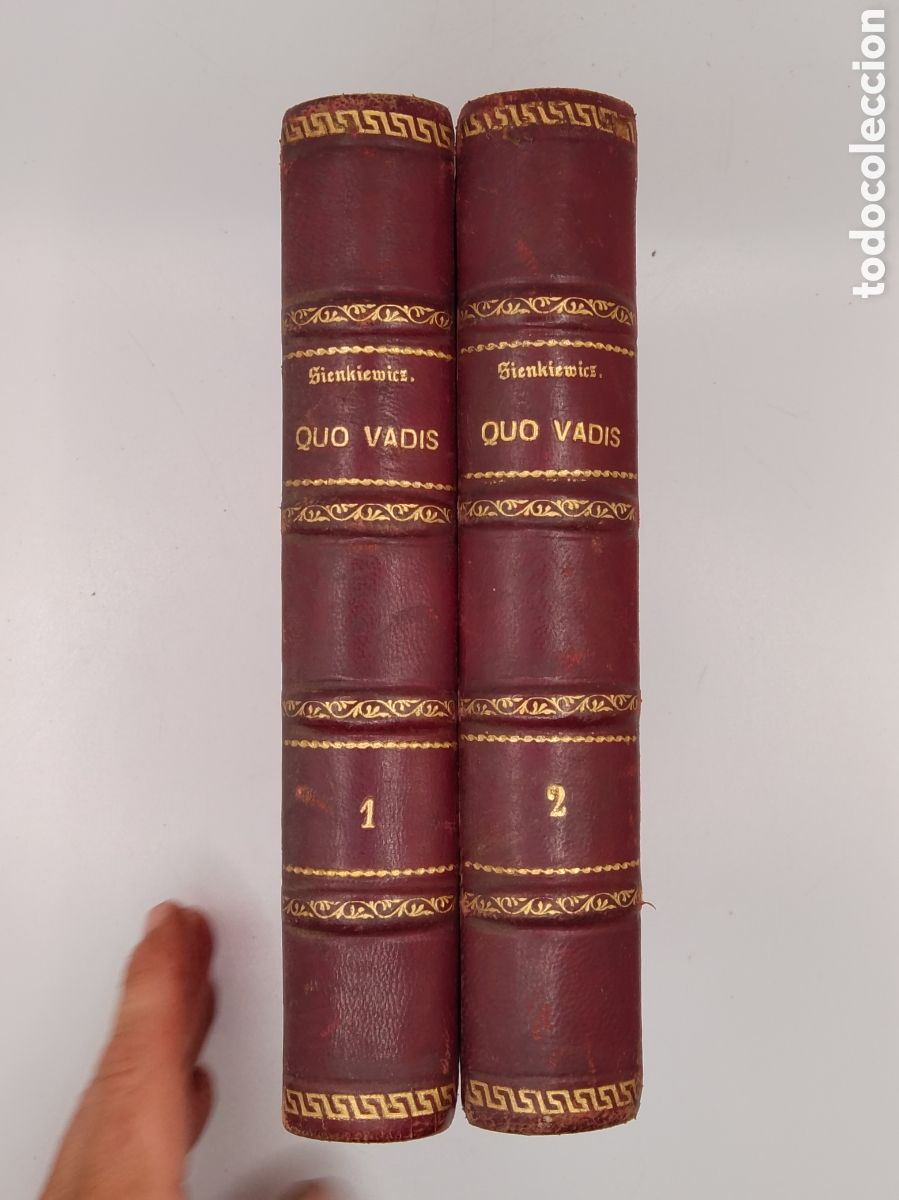 Libros antiguos: QUO VADIS? - H. Sienkiewicz - 2 Tomos Completo (1900) - Ed. Maucci