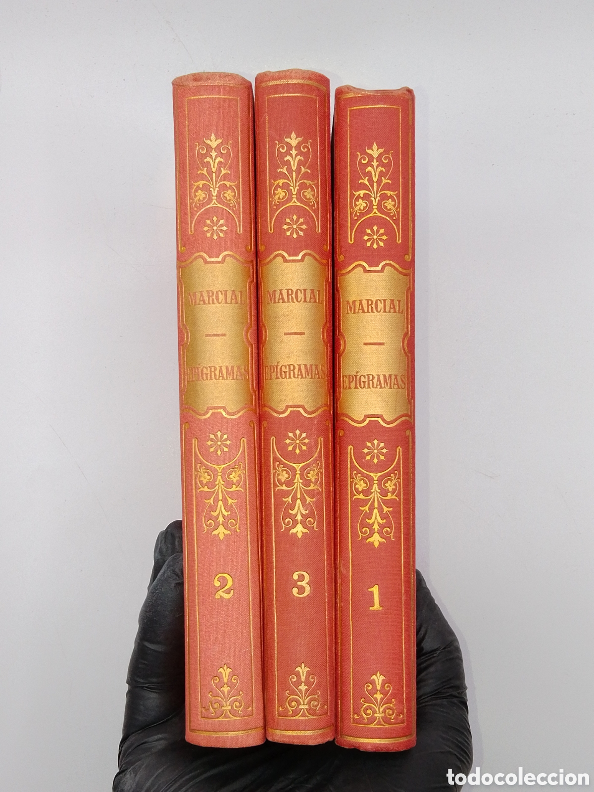 Libros antiguos: MARCIAL - EPIGRAMAS (Obra Completa, 3 Tomos) - Biblioteca Cl&aacute;sica, 1890/1891