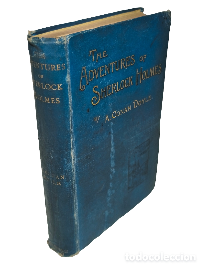 Libros antiguos: Sherlock Holmes: The Adventures of Sherlock Holmes - A. Conan Doyle - George Newnes 1895 - Tela E