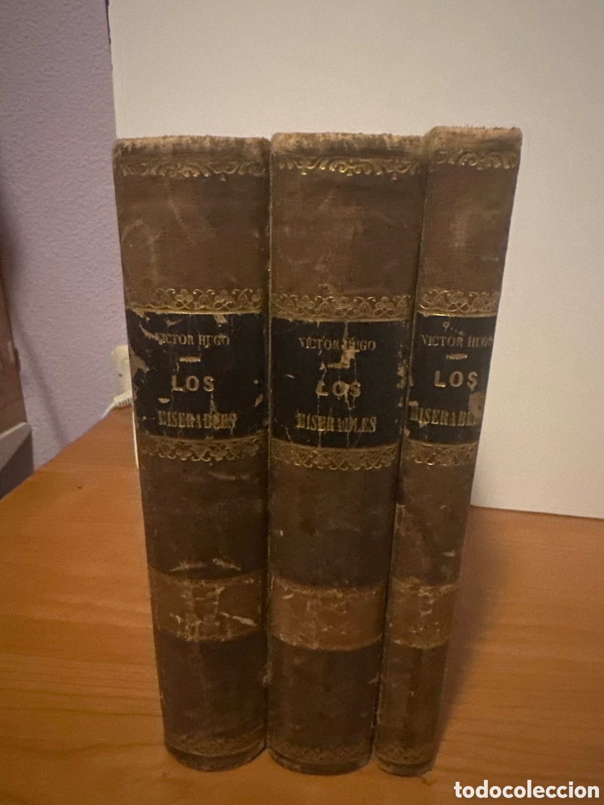 Libros antiguos: Los Miserables Tres Tomos Siglo XIX