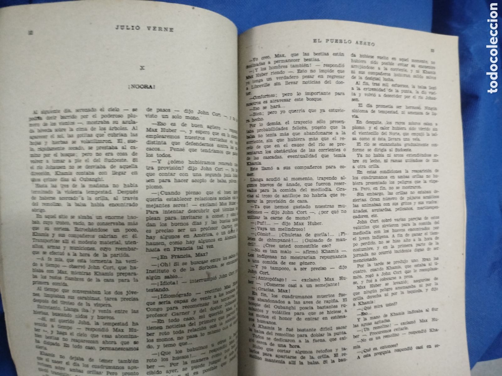 Libros antiguos: Julio Verne, El pueblo a&eacute;reo - Foto 3