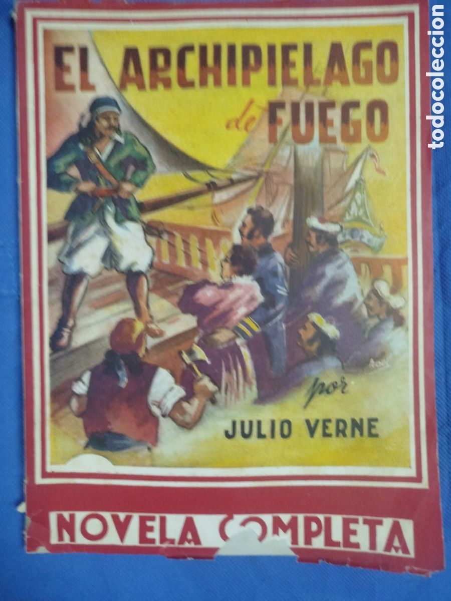 Libros antiguos: Julio Verne, El archipi&eacute;lago de fuego