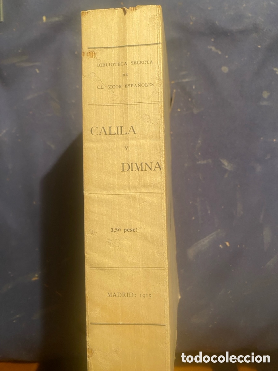 Libros antiguos: - CALILA Y DIMNA - (MADRID, SUC. HERNANDO, 1915) - Foto 2