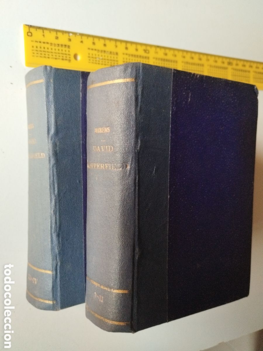 Old books: DAVID COPPERFIELD (4 tomos en dos vol&uacute;menes) DICKENS, Carlos. 1924