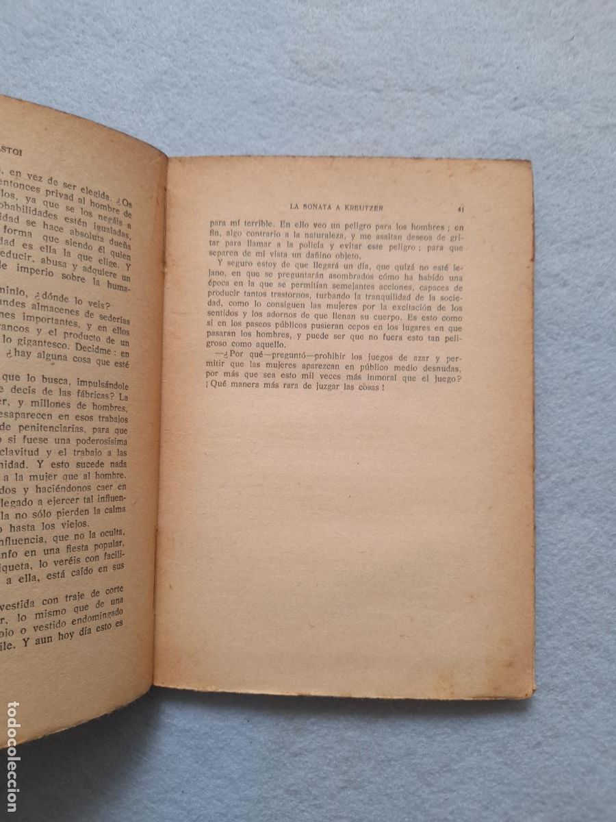 Libros antiguos: La Sonata a Kreutzer. Le&oacute;n Tolstoy. - Foto 3