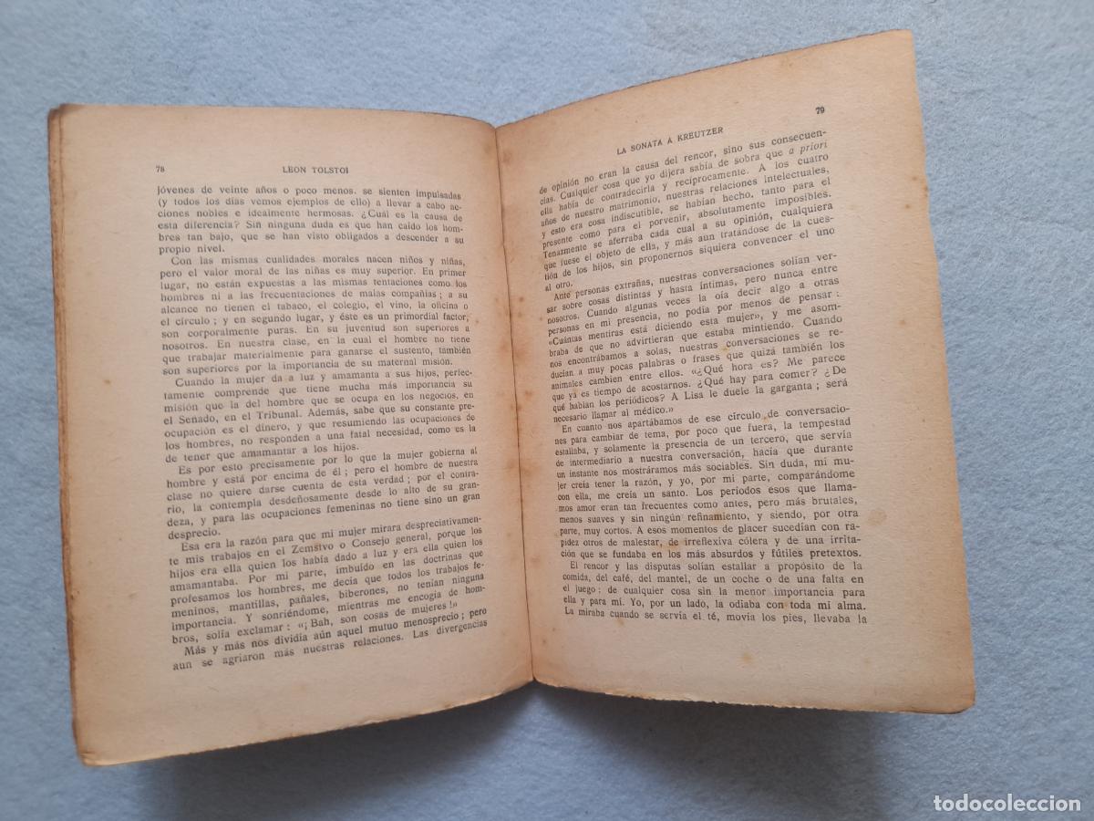 Libros antiguos: La Sonata a Kreutzer. Le&oacute;n Tolstoy. - Foto 4