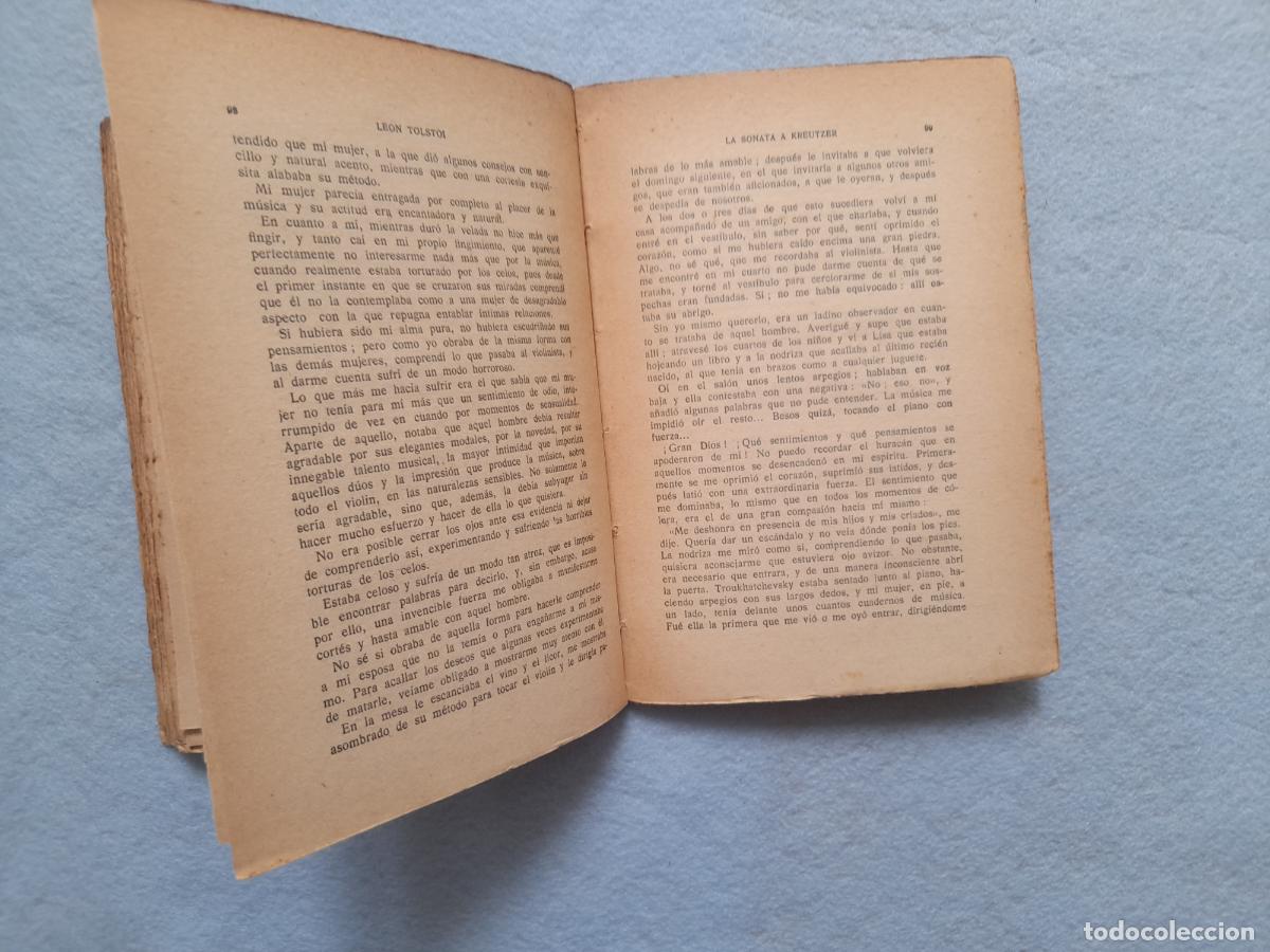 Libros antiguos: La Sonata a Kreutzer. Le&oacute;n Tolstoy. - Foto 5