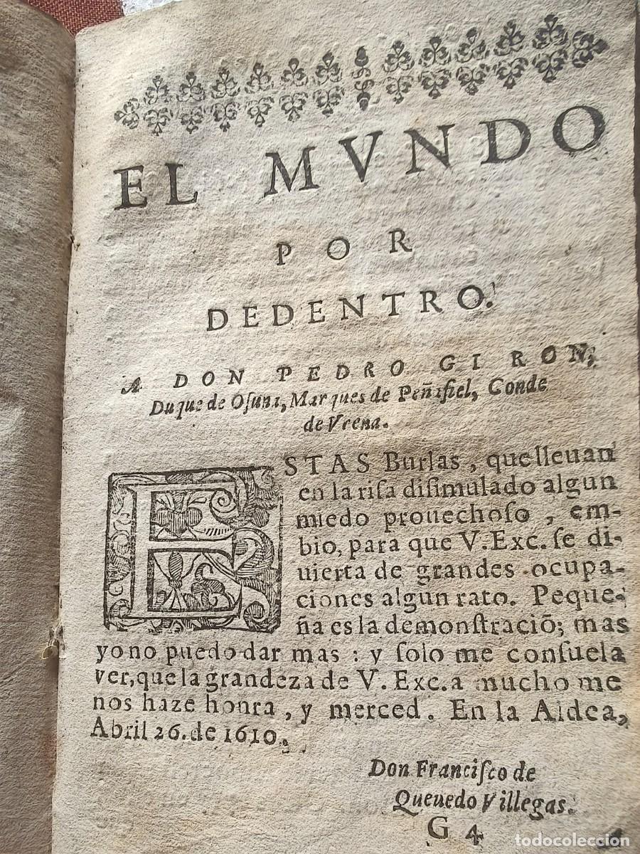 Libros antiguos: LIBRO FRANCISCO DE QUEVEDO A&Ntilde;O 1631 VARIAS OBRAS FIRMADO