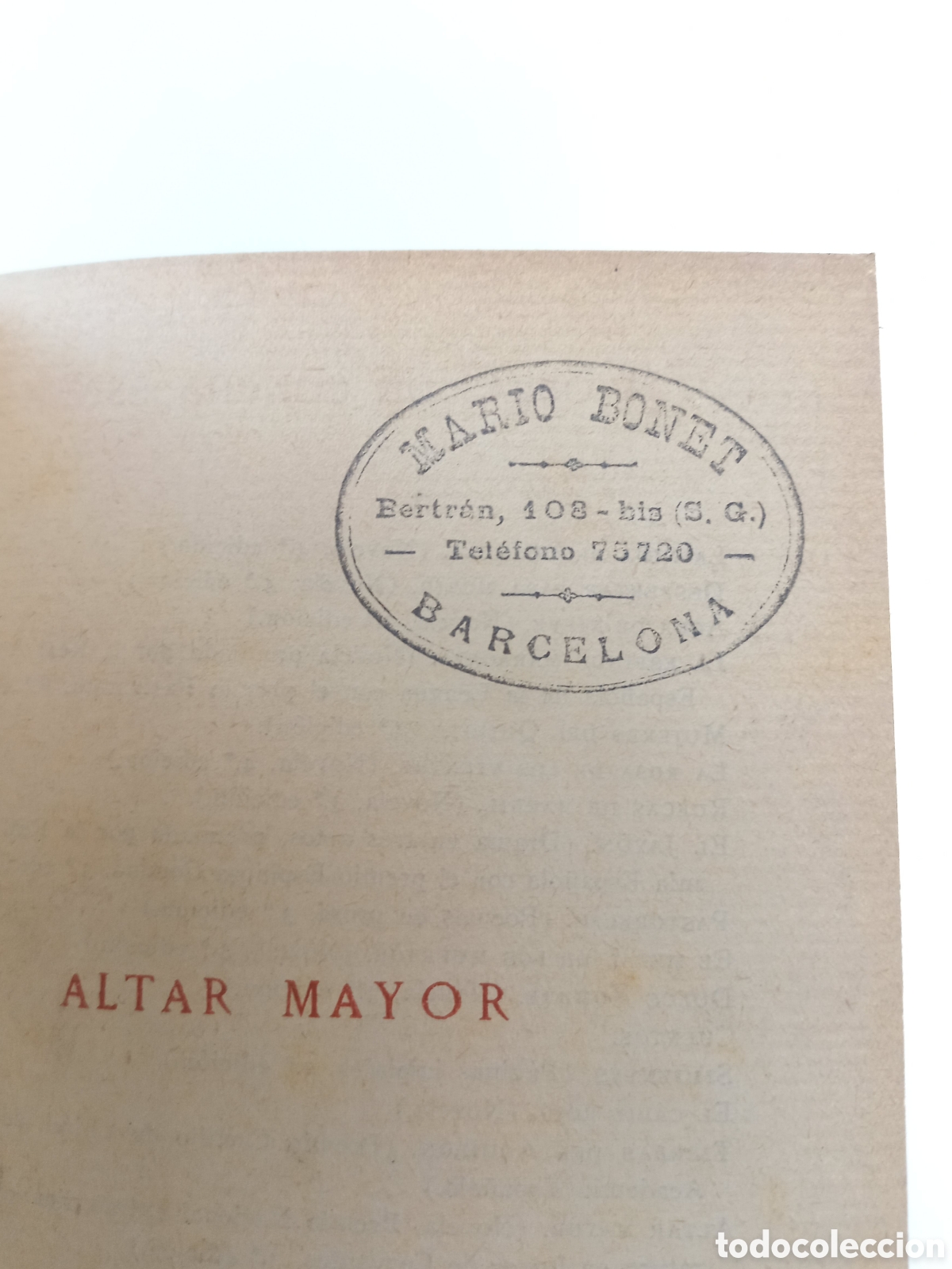 Libros antiguos: Altar Mayor. Concha Espina. Editorial Renacimiento. - Foto 5