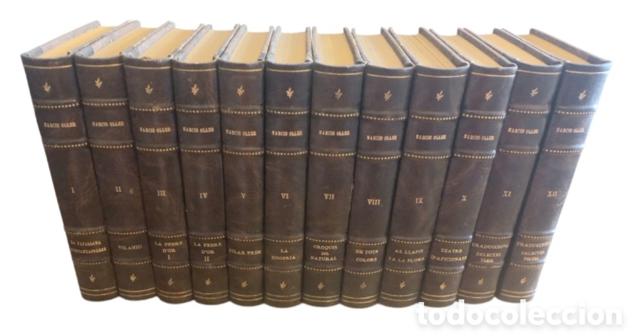 Libros antiguos: OBRES COMPLETES DE NARCIS OLLER - GUSTAU GILI EDITOR. 1928/1930 12 VOLUMS