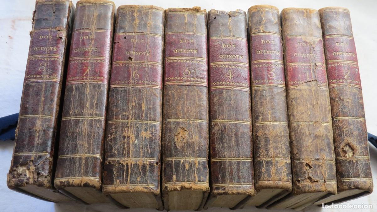 Livros antigos: Don Quijote de la Mancha, edici&oacute;n de Gabriel de Sancha 1797-98