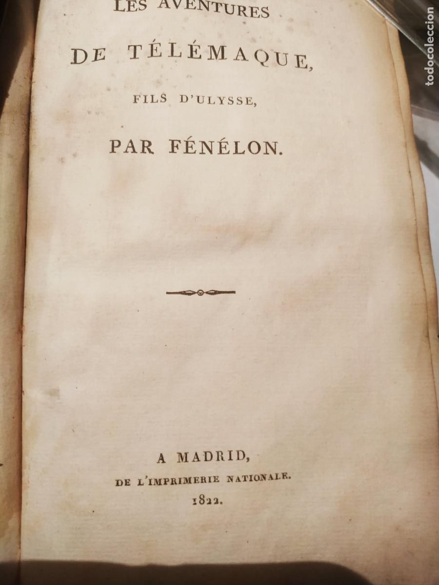 Antiquarische B&uuml;cher: Fenelon Les Adventures de Telemaque ( Aventuras Telemaco ) Madrid 1822 con grabados