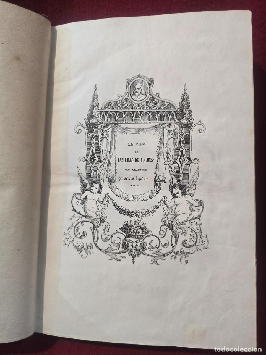 Libros antiguos: LA VIDA DE LAZARILLO DE TORMRS CON GRABADOS. MADRID 1845