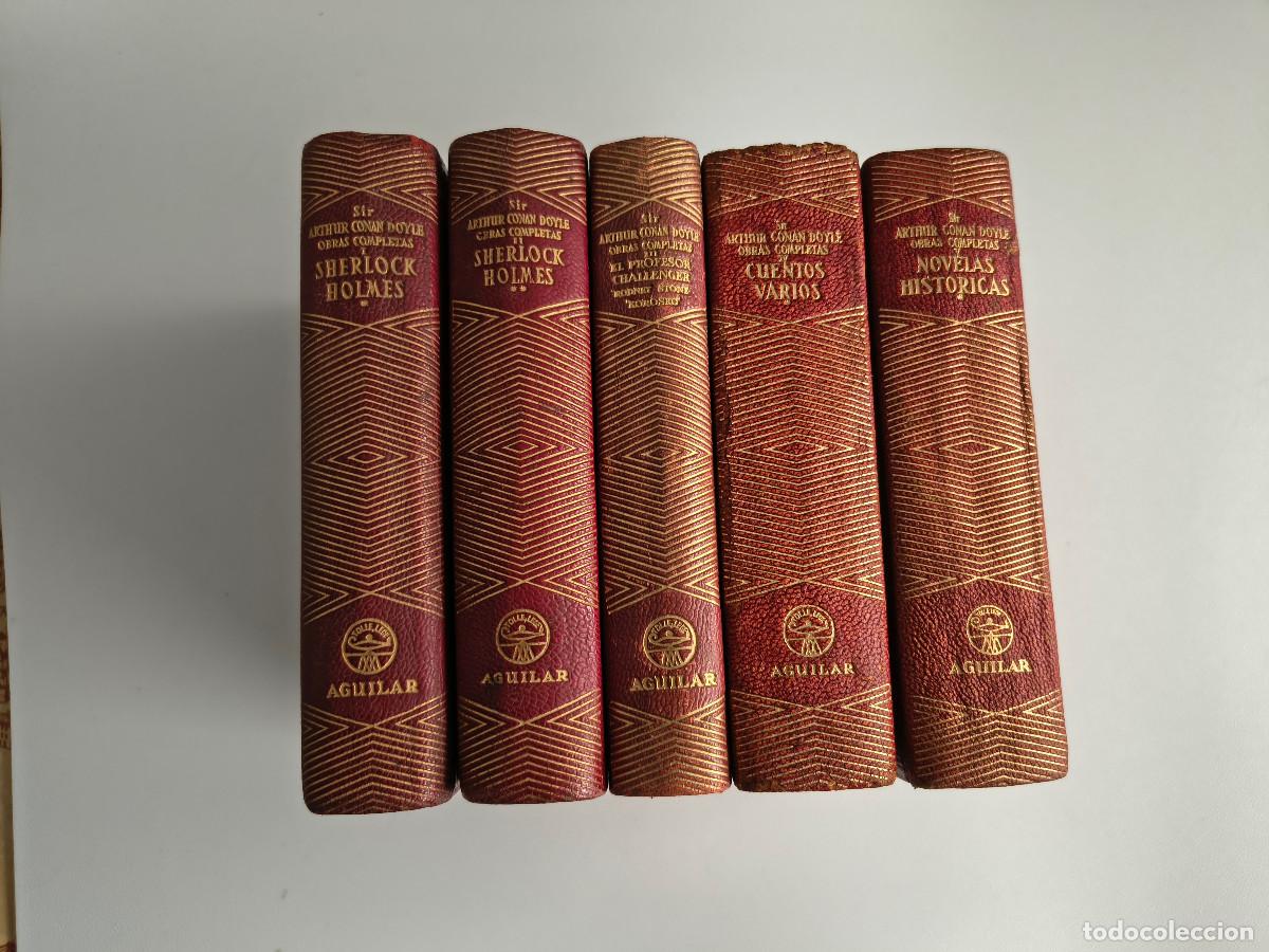 Libros antiguos: Joya n090-094, Obras Completas de Conan Doyle, Aguilar