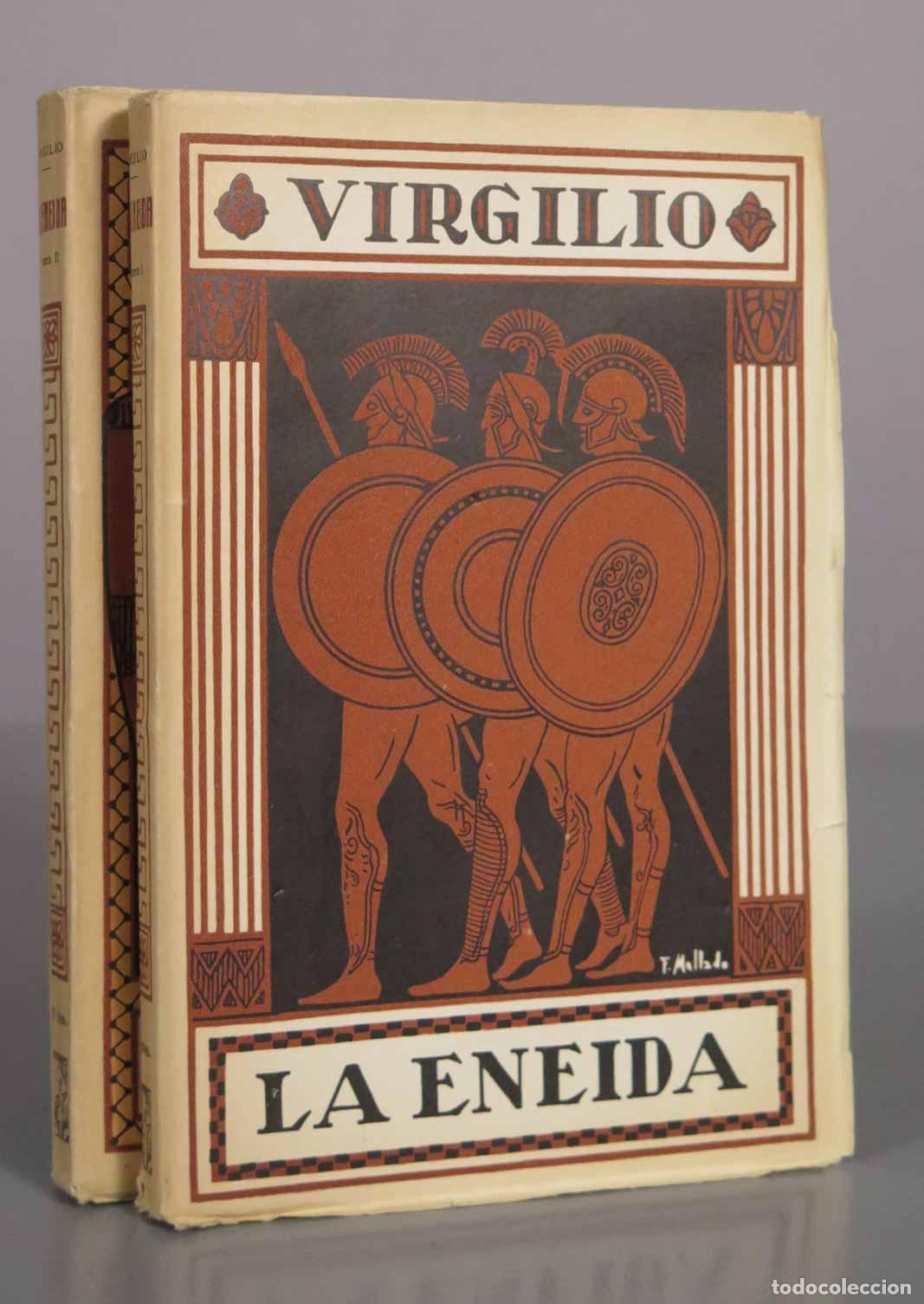 Libros antiguos: La Eneida - Virgilio - Editorial Prometeo 2 TOMOS