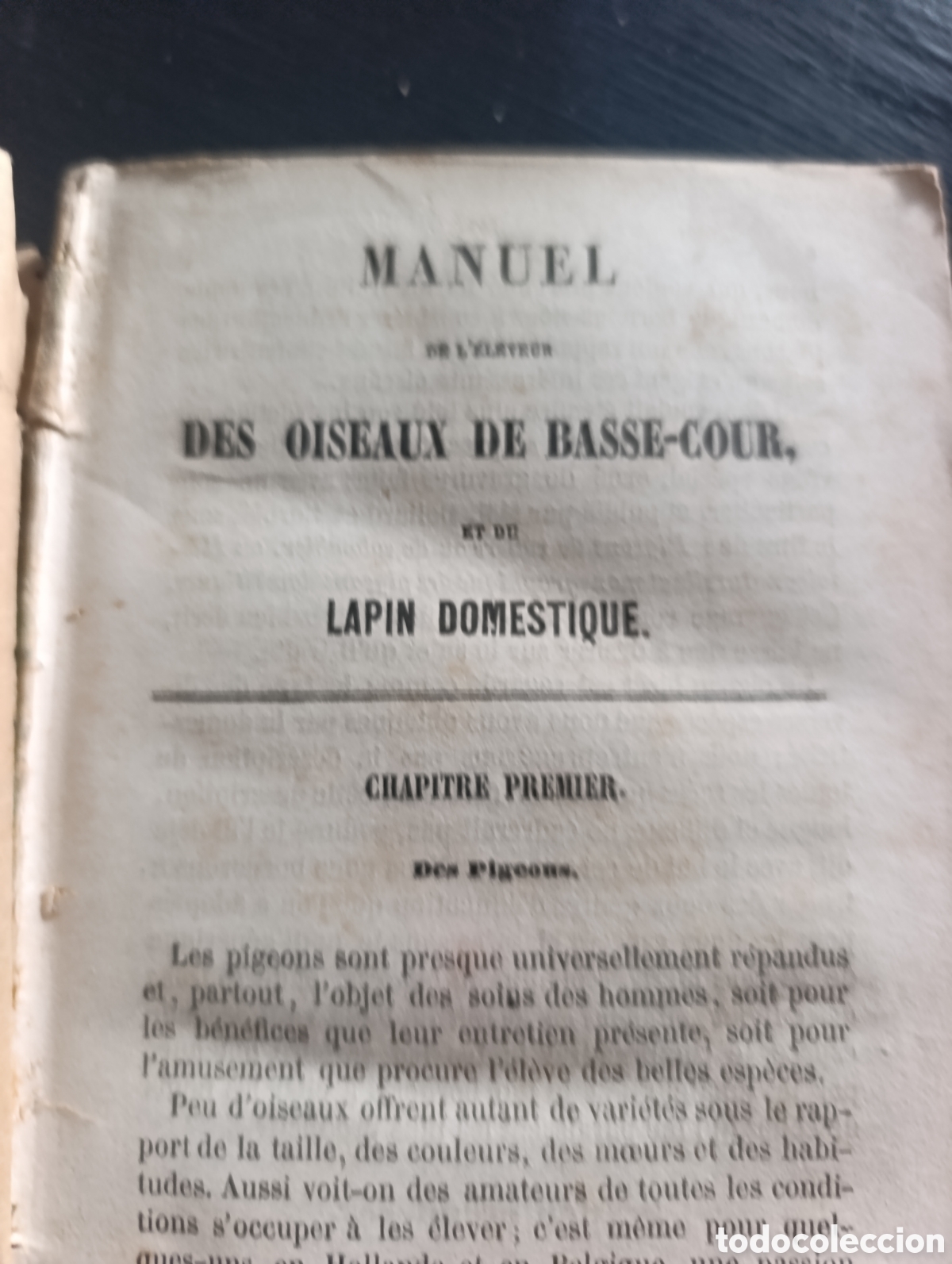 Libros antiguos: MANUEL DE L'&Eacute;LEVEUR DES OISEAUX DE BASSE-COUR, ET DU LAPIN DOMESTIQUE.