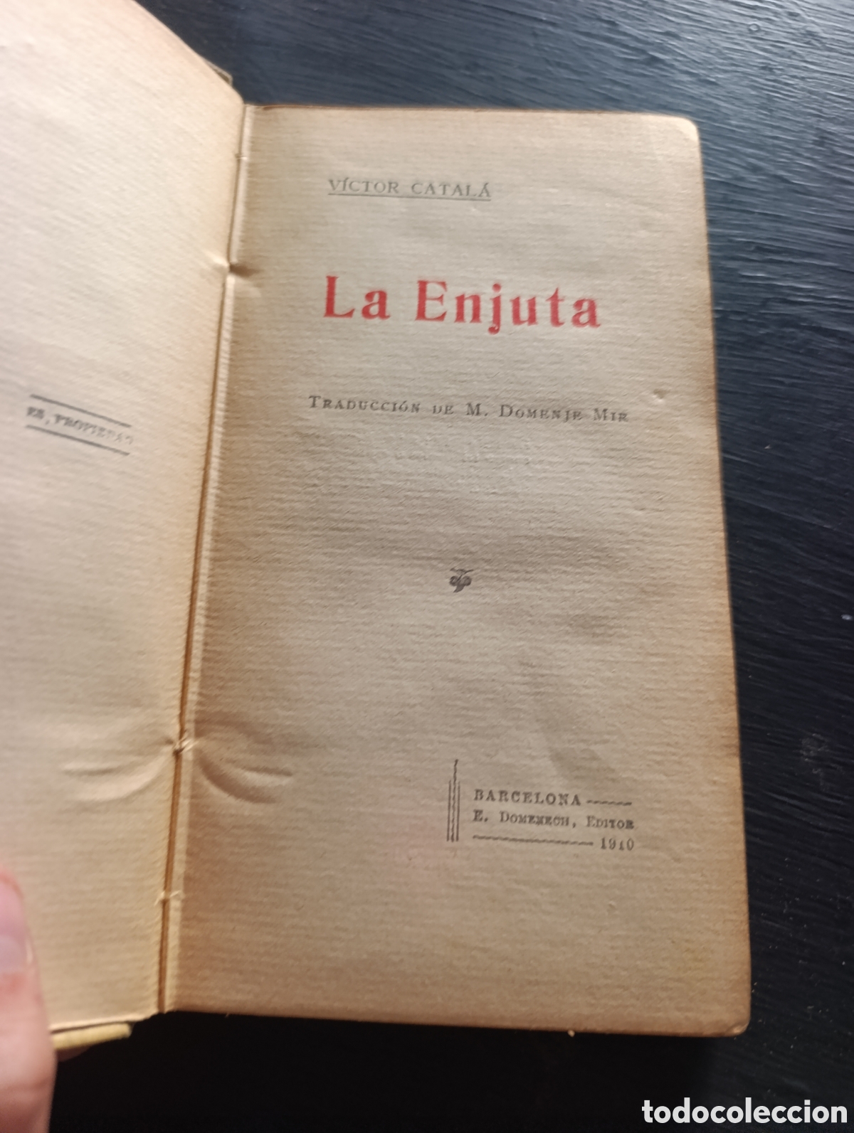 Libros antiguos: V&Iacute;CTOR CATAL&Aacute; La Enjuta