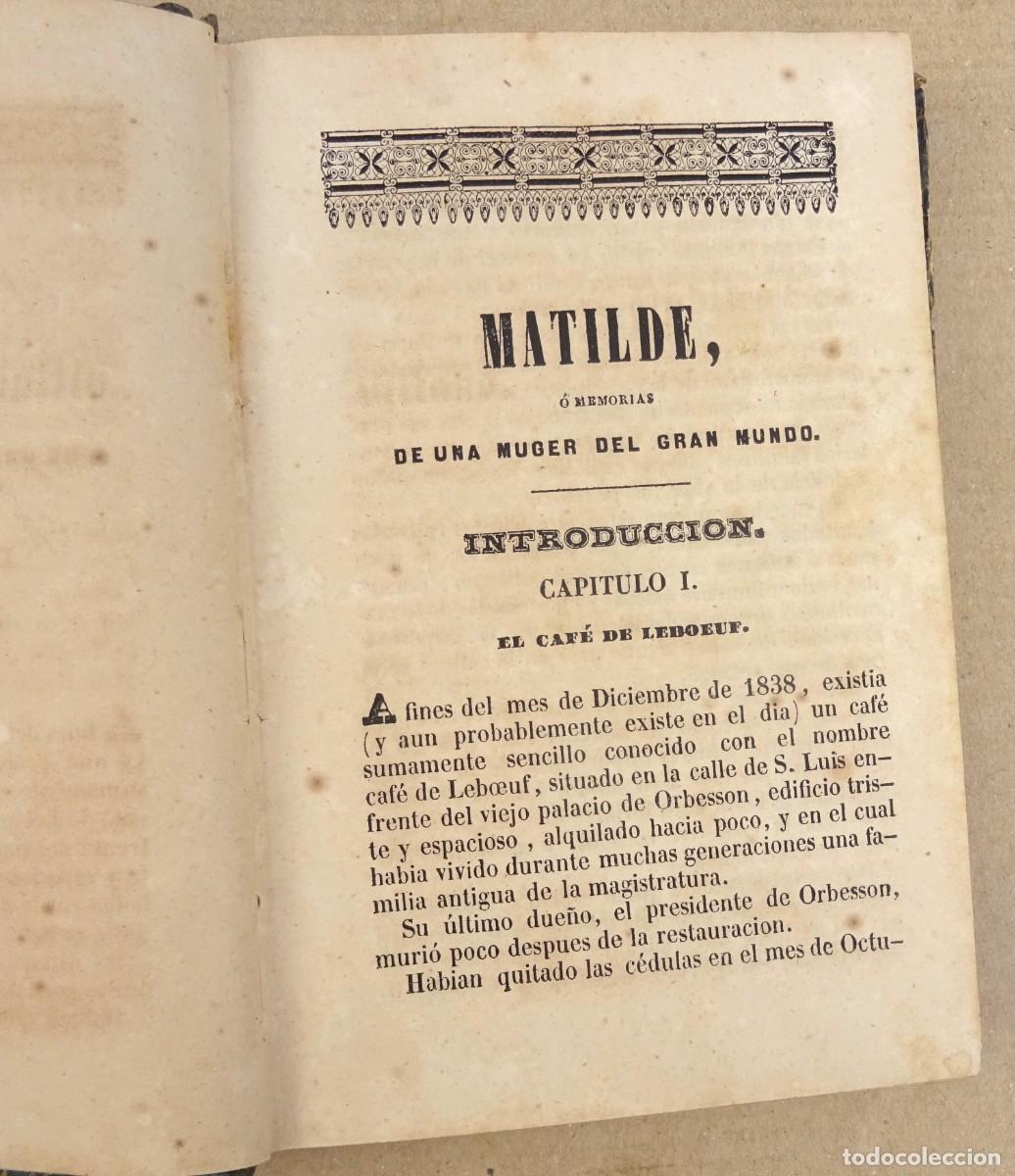 Libros antiguos: MATILDE Eugenio Sue 3 Tomos Sevilla 1845 - Foto 6