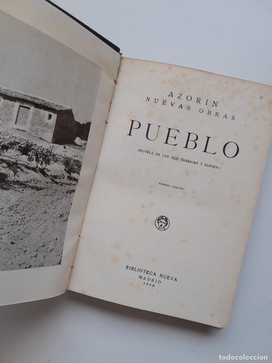 Libros antiguos: PUEBLO (PRIMERA EDICI&Oacute;N) - AZOR&Iacute;N (BIB. NUEVA, 1930)