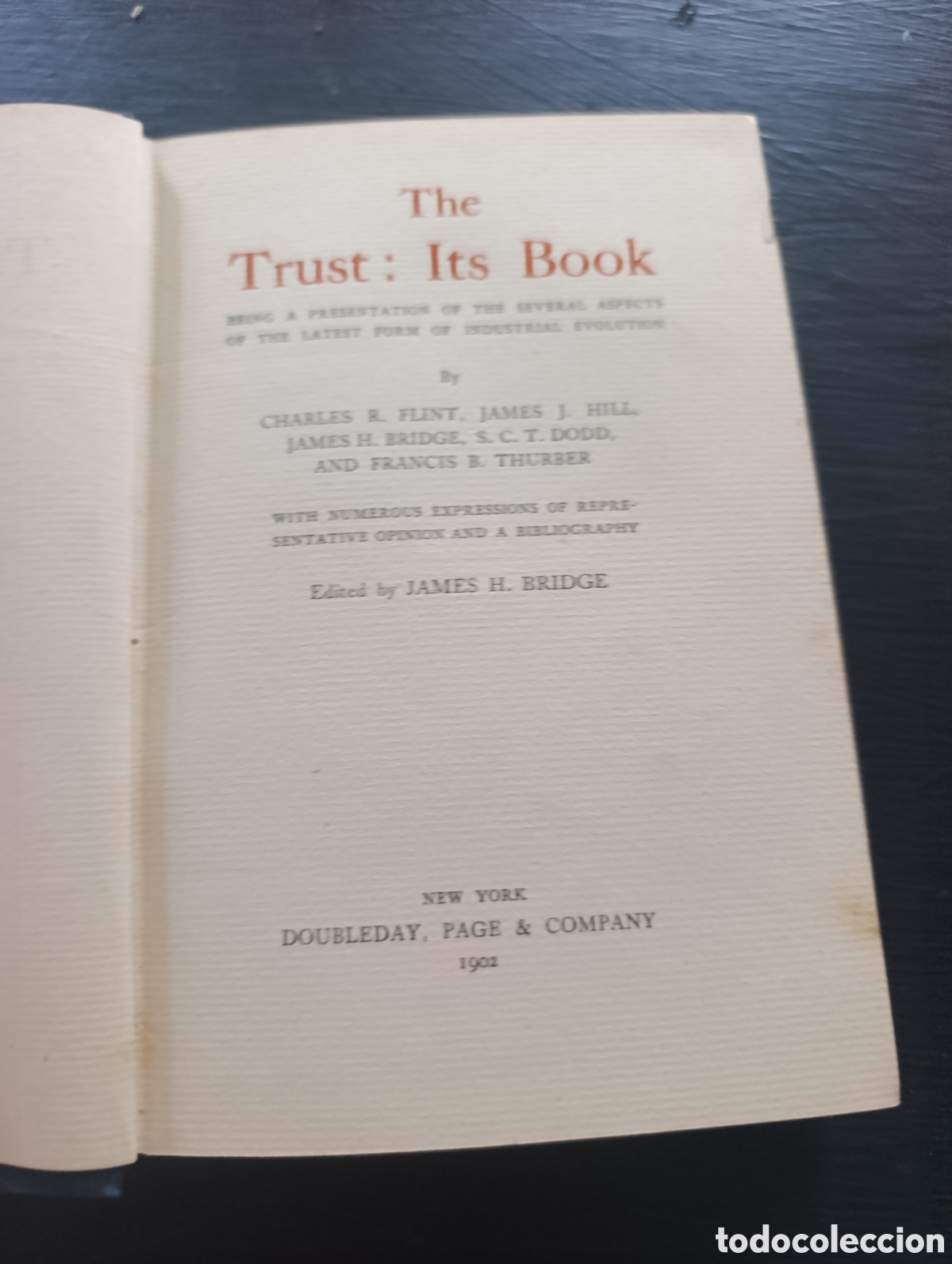 Libros antiguos: THE TRUST: ITS BOOK FLINT, HILL ETC.