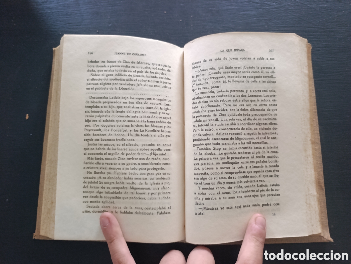 Libros antiguos: JEANNE DE COULOMB LA QUE SEPARA NOVELA - Foto 3