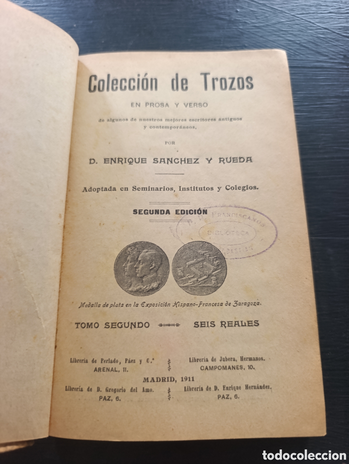 Libros antiguos: Colecci&oacute;n de Trozos EN PROSA Y VERSO. S&aacute;nchez Rueda - Foto 2