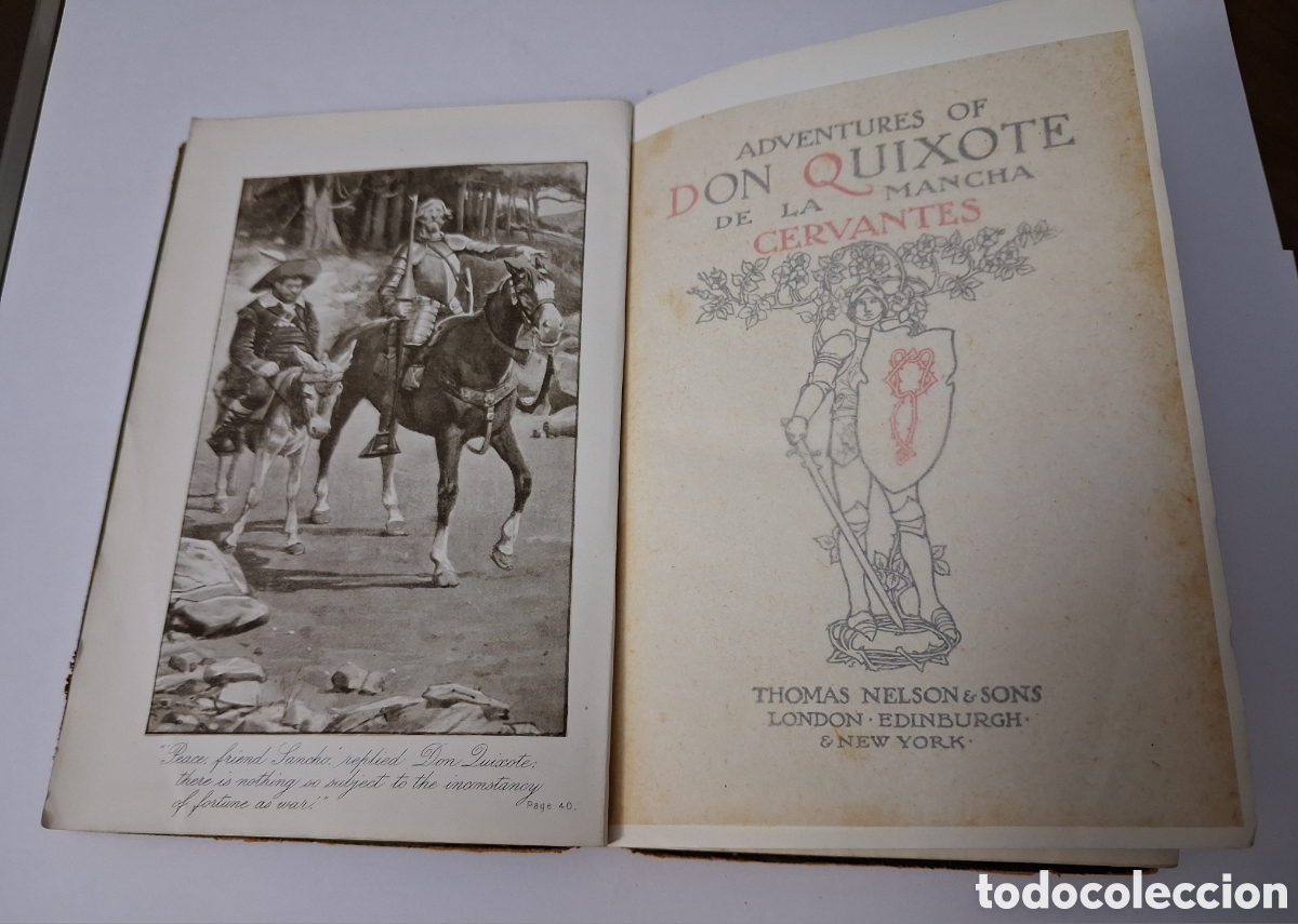 Libros antiguos: THE ADVENTURES OF DON QUIXOTE DE LA MANCHA BY MIGUEL DE CERVANTES 1906.