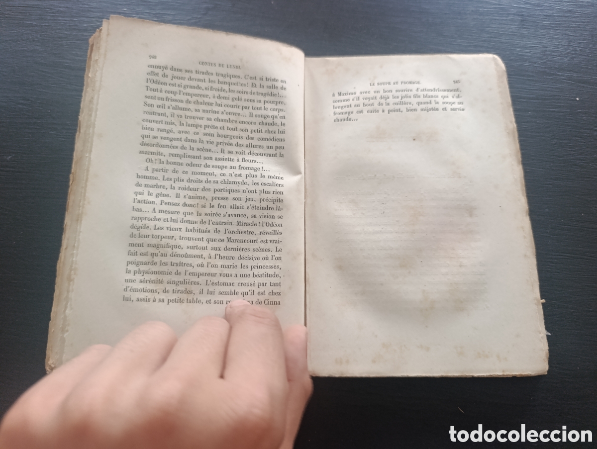 Libros antiguos: ALPHONSE DAUDET CONTES DU LUNDI. 1880 - Foto 5