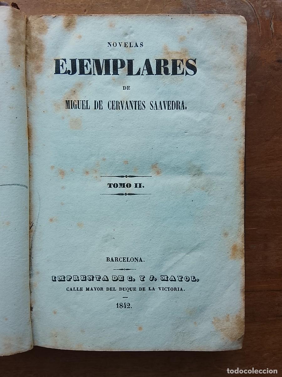 Libros antiguos: Novelas ejemplares, Cervantes. 1842 - Foto 3