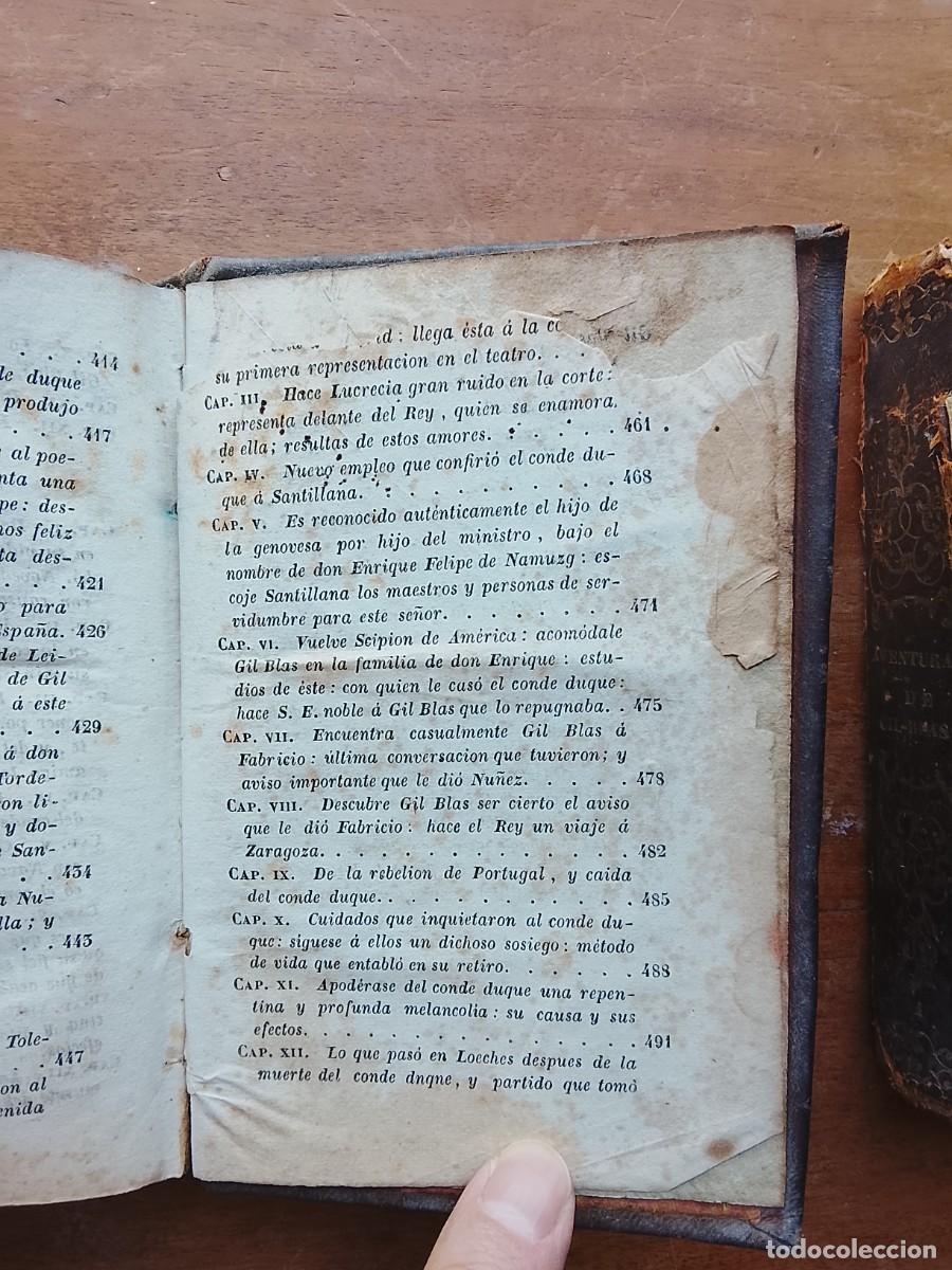 Libros antiguos: Aventuras de Gil Blas 1842, dos tomos - Foto 4