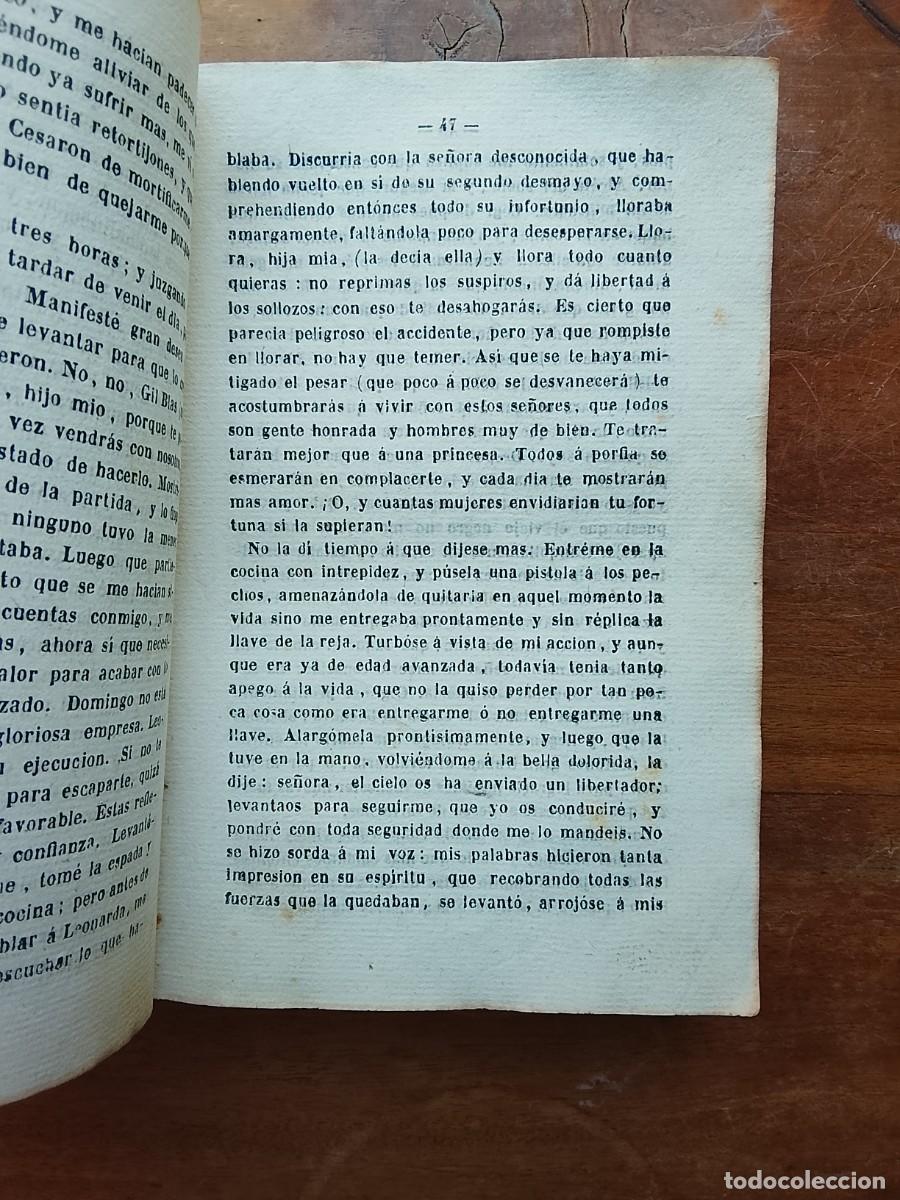 Libros antiguos: Aventuras de Gil Blas 1842, dos tomos - Foto 6