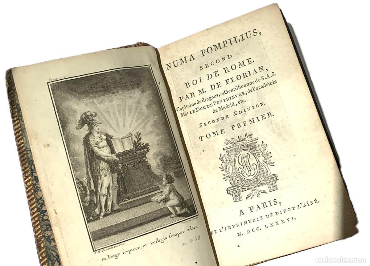 Libros antiguos: A&ntilde;o 1786 Numa Pompilius, por Florian. solo 13 cm.
