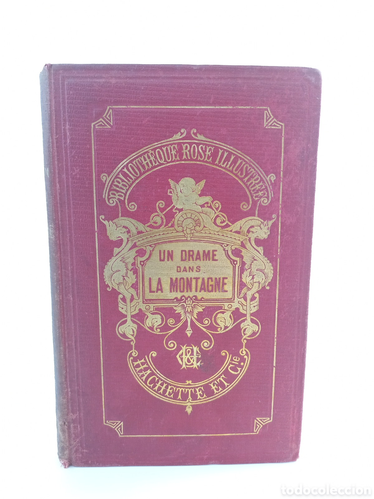 Libros antiguos: Un Drame dans la Montagne. Jeanne Cazin. Librairie Hachette et Cie, 1887.Bibliotheque Rose Illustree