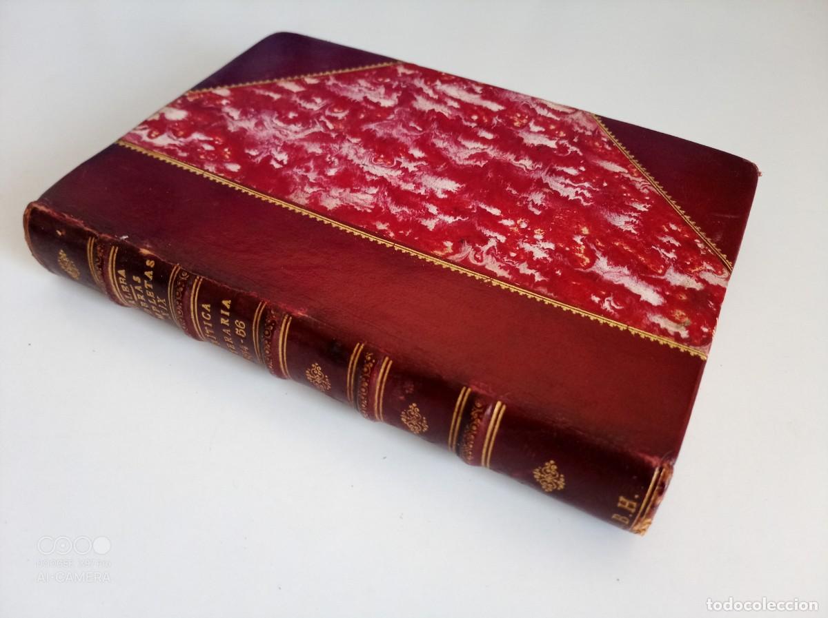 Libros antiguos: LUJOSA EDICI&Oacute;N EN PIEL DE JUAN VALERA. CRITICA LITERARIA. 1927.