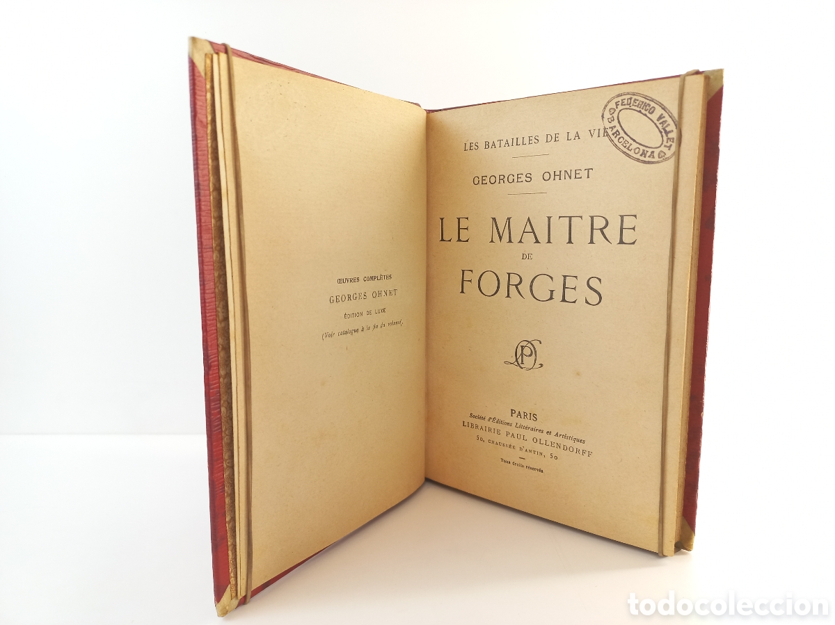 Libros antiguos: Le Maitre de Forges. Georges Ohnet. Paul Ollendorff. - Foto 6
