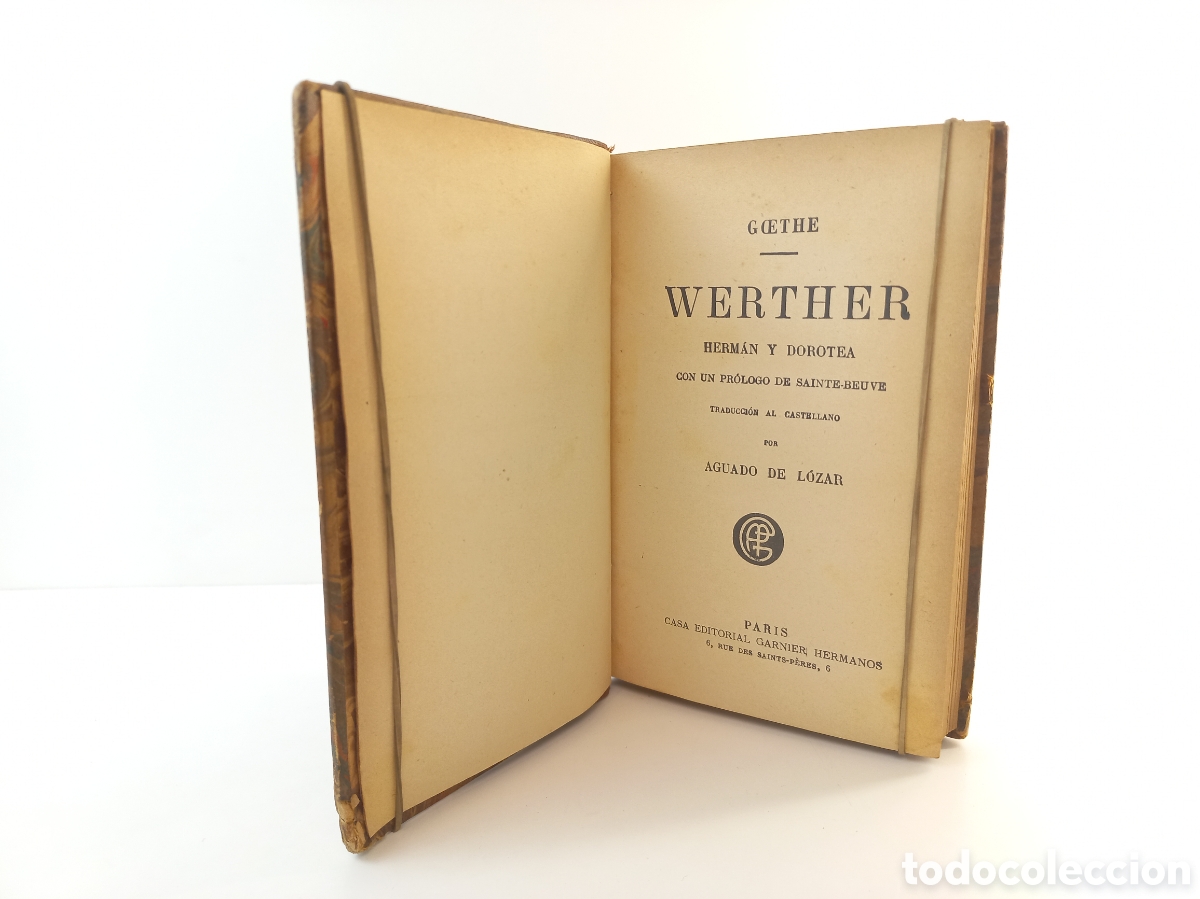 Libros antiguos: Werther. Goethe. Hermanos Garnier. - Foto 6